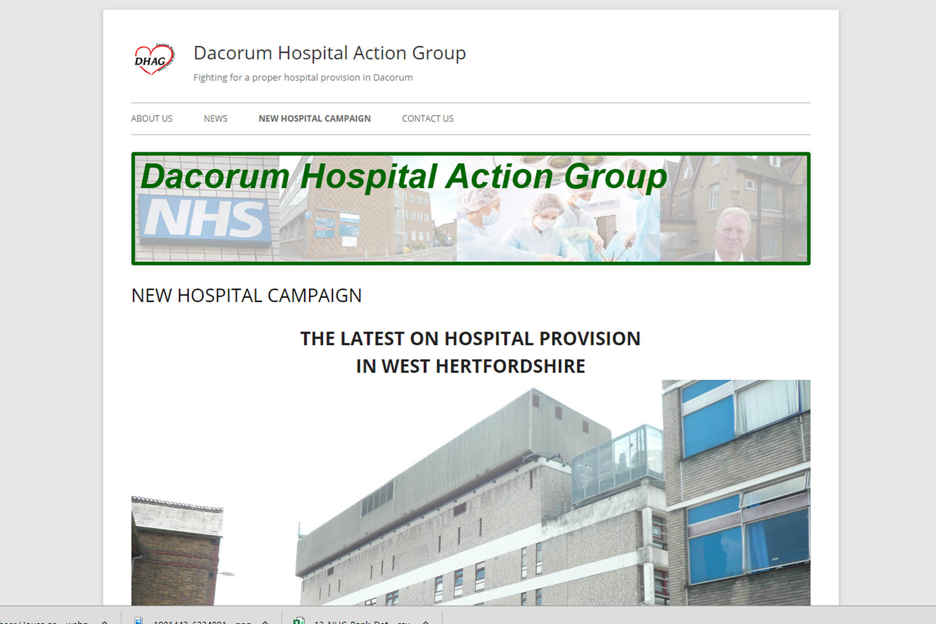 New website for Dacorum Hospital Action Group
